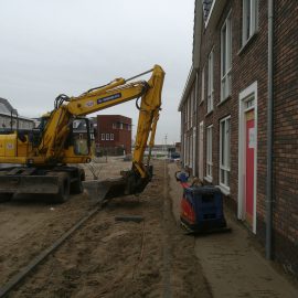 Bestratingswerkzaamheden  woningen Westergouwe te Gouda