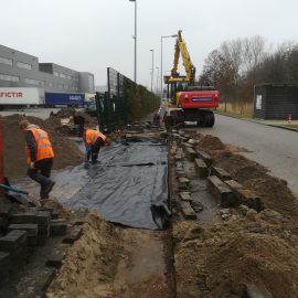 Herstellen inrit te Nieuw-Vennep